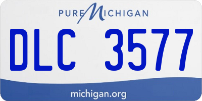 MI license plate DLC3577