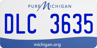 MI license plate DLC3635