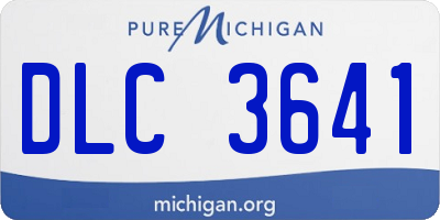 MI license plate DLC3641