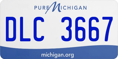 MI license plate DLC3667