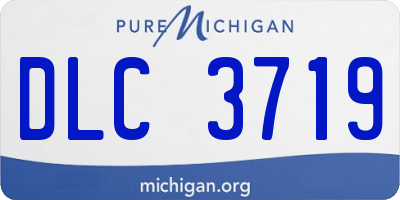 MI license plate DLC3719