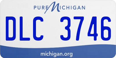 MI license plate DLC3746