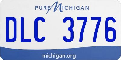 MI license plate DLC3776