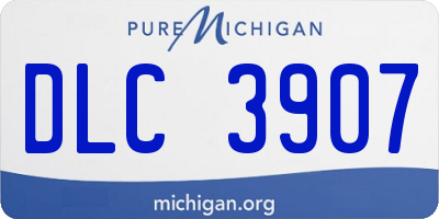 MI license plate DLC3907