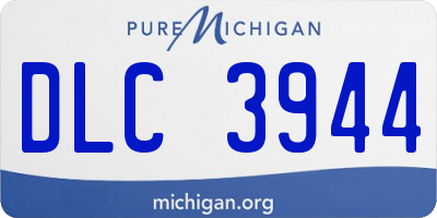 MI license plate DLC3944