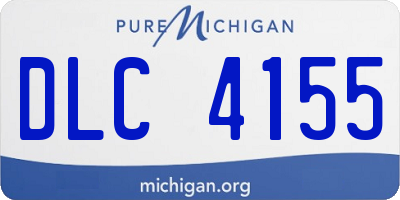 MI license plate DLC4155