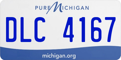 MI license plate DLC4167