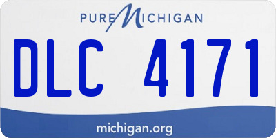 MI license plate DLC4171