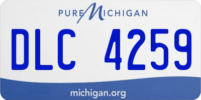MI license plate DLC4259