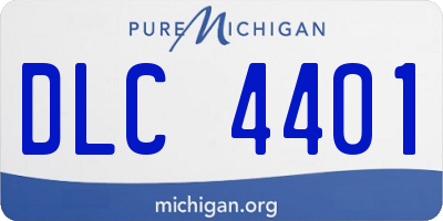 MI license plate DLC4401