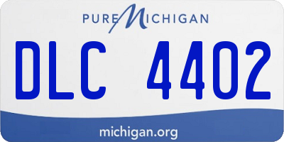MI license plate DLC4402