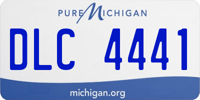 MI license plate DLC4441