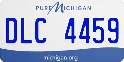 MI license plate DLC4459