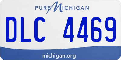 MI license plate DLC4469