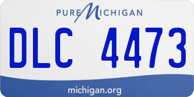 MI license plate DLC4473