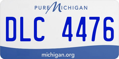 MI license plate DLC4476