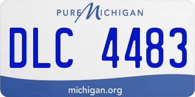 MI license plate DLC4483