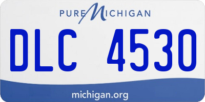 MI license plate DLC4530