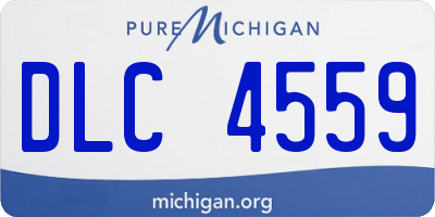 MI license plate DLC4559