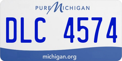 MI license plate DLC4574