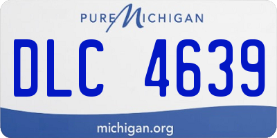 MI license plate DLC4639