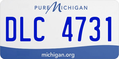 MI license plate DLC4731