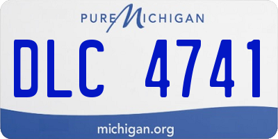 MI license plate DLC4741
