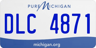 MI license plate DLC4871