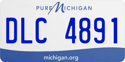 MI license plate DLC4891
