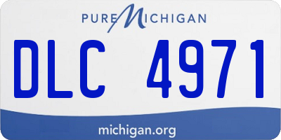 MI license plate DLC4971