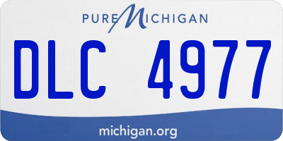 MI license plate DLC4977