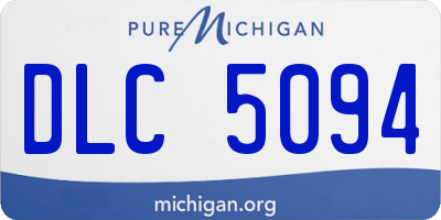 MI license plate DLC5094