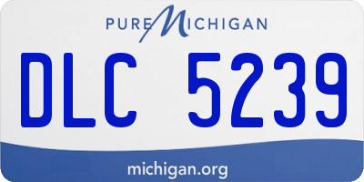 MI license plate DLC5239