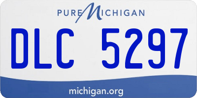 MI license plate DLC5297