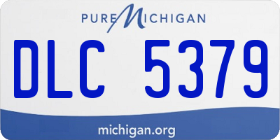 MI license plate DLC5379