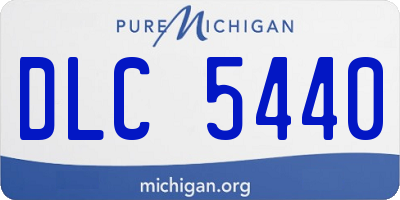 MI license plate DLC5440