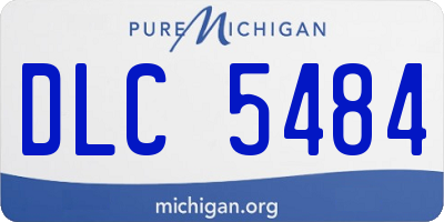 MI license plate DLC5484