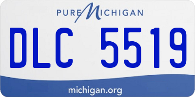 MI license plate DLC5519