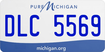 MI license plate DLC5569