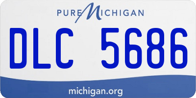 MI license plate DLC5686