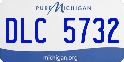 MI license plate DLC5732