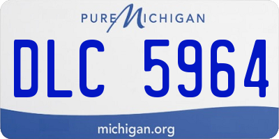 MI license plate DLC5964