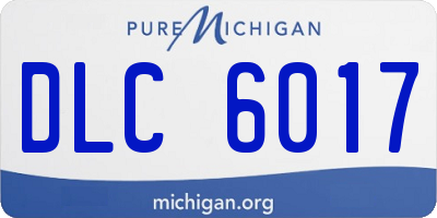 MI license plate DLC6017