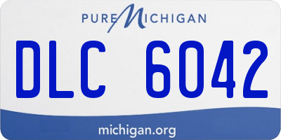 MI license plate DLC6042
