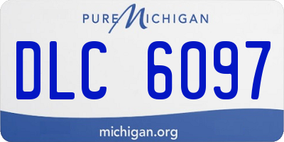 MI license plate DLC6097