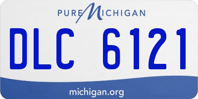 MI license plate DLC6121