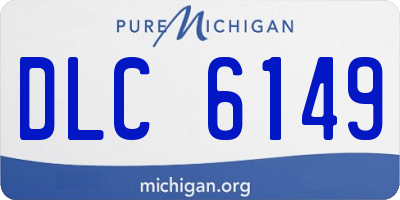 MI license plate DLC6149