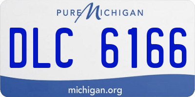 MI license plate DLC6166