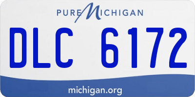 MI license plate DLC6172