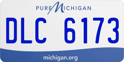 MI license plate DLC6173
